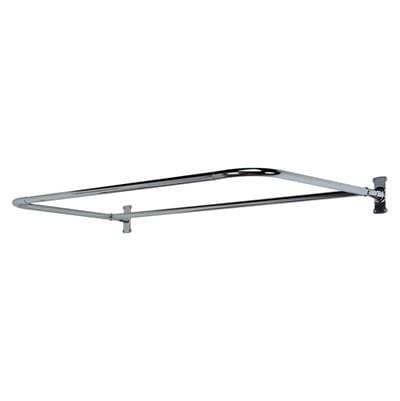 Barclay 60'' D Shower Rod - Brushed Nickel by Barclay