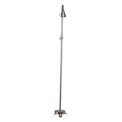 Barclay Diverter Bathcock W/riser & Showerhead - Brushed Nickel by Barclay
