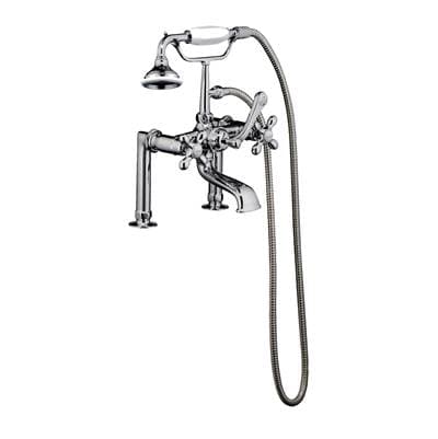 Barclay Elephant Spout Hand Shwr, 6'', Mounts, Cross Hdls, Pol Chrme - Polished Chrome