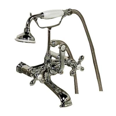 Barclay Elephant Spout Hand Shower W/ Swvl Mts, Cross Hdls, Chrome - Polished Chrome by Barclay