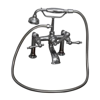 Barclay Elephant Spout,hndshwr,60''hose Mounts, Metal Lever Hdls, BN - Brushed Nickel by Barclay