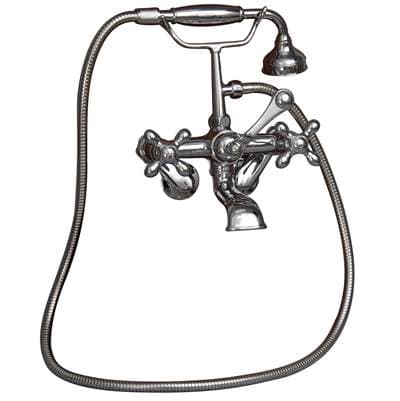Barclay Elephant Spout,hndshwr,60''hos Swvl Mts,metal Cross Hndls,bn - Brushed Nickel
