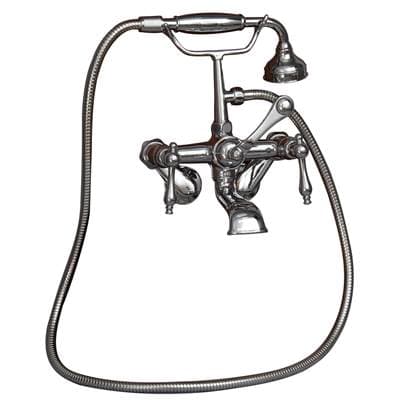 Barclay Elephant Spout,hndshwr,60''hse Swvl Mts, Metal Lver Hdls,pn - Polished Nickel by Barclay