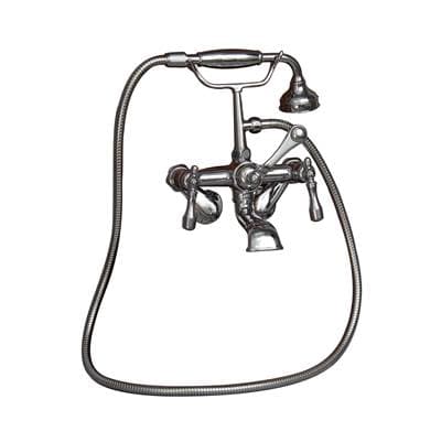 Barclay Elephant Spout,hndshwr,60''hose Swvl Mts, Metal Lver Hdls,bn - Brushed Nickel by Barclay