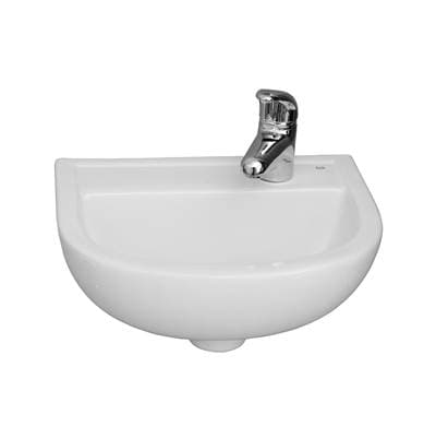 Barclay Compact 380 Wall Hung Basin 1 Hole On Right - White by Barclay