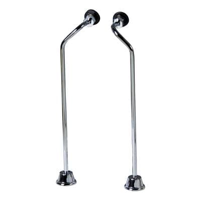 Barclay Offset Bath Supplies, 1/2''OD - Polished Chrome by Barclay