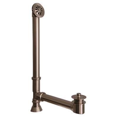 Barclay Extended Tub Waste & Overflow - Brushed Nickel