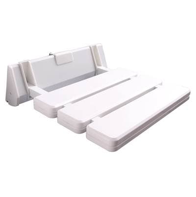 Barclay 13'' Wall Mount Slatted Folding - White by Barclay