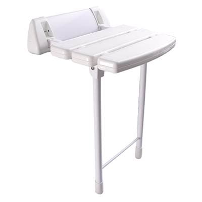 Barclay 14'' Wall Mount Slatted Folding - White by Barclay