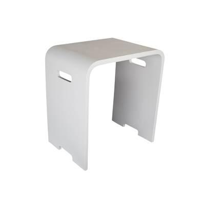 Barclay Barstone Shower Stool - White Gloss by Barclay