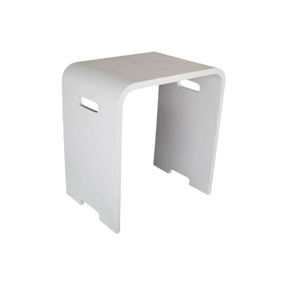 Barclay Barstone Shower Stool - White Gloss by Barclay