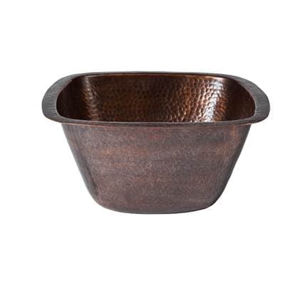 Barclay Tamsin 15'' Square Bar/prep Sink-hammered - Antique Copper by Barclay