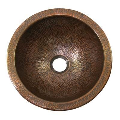 Addie Round Undermount Basin,  Hammered Antique Copper by Barclay