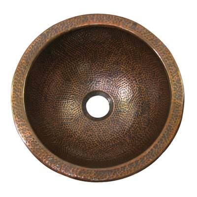Barclay Addie Round Undermount Basin, Hammered - Antique Copper by Barclay