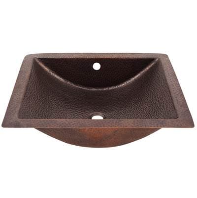 Barclay Fuller 20'' Concave UM Lav Sink Hammered - Antique Copper