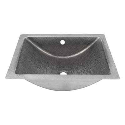 Barclay Fuller 20'' Concave UM Lav Sin Brushed Nickel - Polished Nickel by Barclay