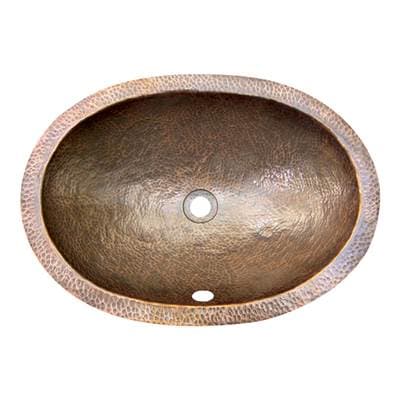 Barclay Forster Oval Undermount Basin, Hammered - Antique Copper by Barclay
