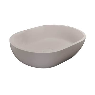 Barclay Divina Oval Barstone Above Counter Basin, White Matte