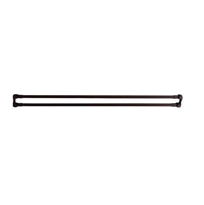 Barclay 36'' Straight Double Shower Curtain Rod W/ Flanges- BN - Brushed Nickel by Barclay
