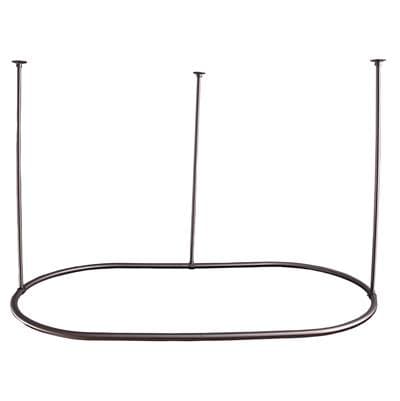 Barclay 48'' Oval Shower Curtain Ring-brushed Nickel - Polished Nickel