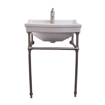 Cali 24''Console w/stand,Whit 1 Faucet Hole, BN Stand