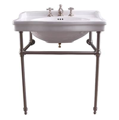 Barclay Cali 24''Console W/stand,whit 8'' Widespread, BN Stand - Brushed Nickel by Barclay