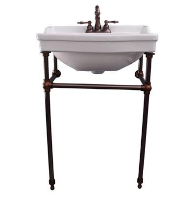 Ensal 30''Console w/Stand,Wh 4'' CC, ORB Stand