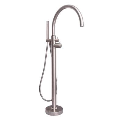 Barclay Branson Freestanding Thermost Tub Filler - Brushed Nickel by Barclay