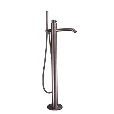 Barclay Slaton Freestanding Thermo Tub Filler, Brushed Stainless - Brushed Stainless Steel by Barclay