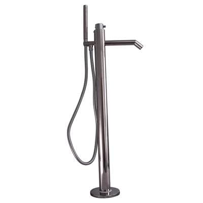 Barclay Slaton Freestanding Thermo Tub Filler, Polished Stainless - Polished Stainless Steel