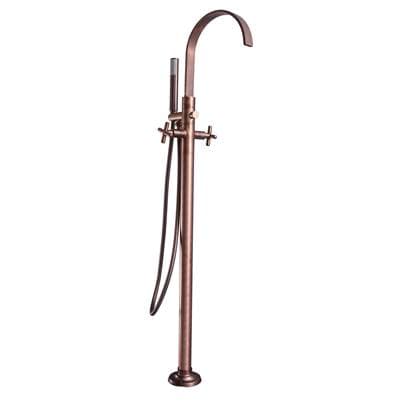 Barclay Dixville Freestanding Faucet with Metal Cross Handles, ORB - Oil Rubbed Bronze by Barclay