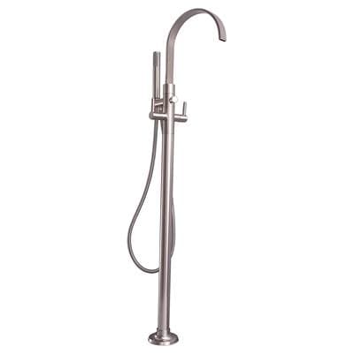 Barclay Dixville Freestanding Faucet with Metal Lever Handles, BN - Brushed Nickel by Barclay
