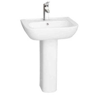Barclay Caroline 450 Ped Lav,white-4'' Centerset - White by Barclay