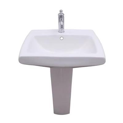 Ambrose Pedestal for 4'' cc Overflow, White by Barclay