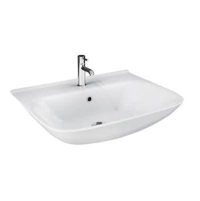 Barclay Eden 450 Wall-hung Basin, 4'' Centerset - White