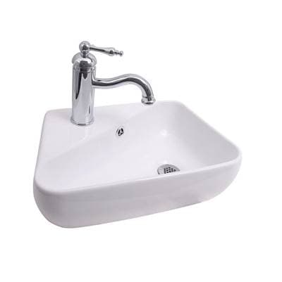 Barclay Coco 17'' Wall Hung Basin with Overflow - White by Barclay