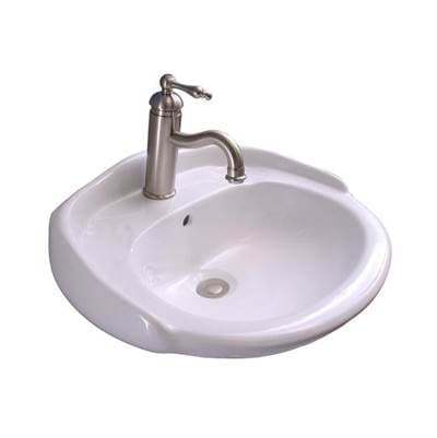 Barclay Arianne 19'' Wall Hung W/of 1 Faucet Hole - White by Barclay