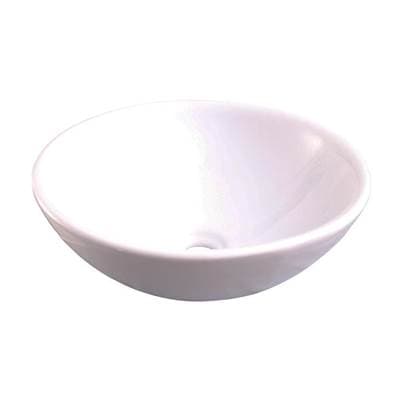 Barclay Decker Above Counter Basin 15-3/4'' Oval,no Faucet Hole,wh - White