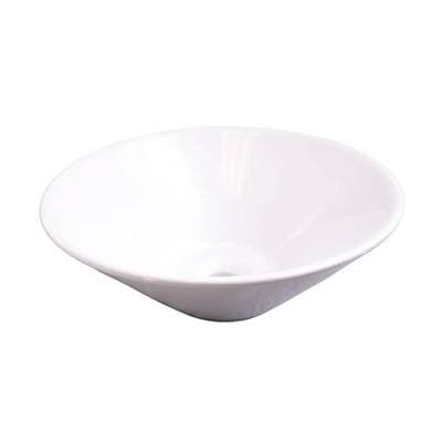 Barclay Dana Above Counter Basin 17'', Oval, No Faucet Holes  - White