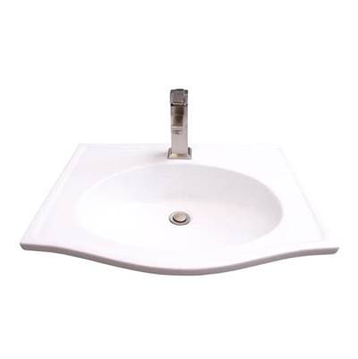 Barclay Carlisle Wall Hung 24-1/2'', No Faucet Holes, WH - White