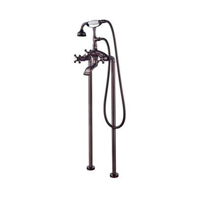 Barclay Freestanding Tub Faucet W/hand Shower, 8'' Curved Body,orb - Oil Rubbed Bronze