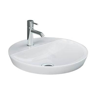 Barclay Variant 16-1/2'' Round Drop-in 1-Hole, with Deck in - White