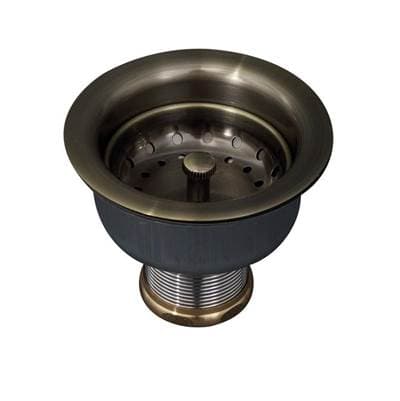 Barclay Kitchen Brass Strainer W/3-1/2 Long Shank - Antique Brass by Barclay