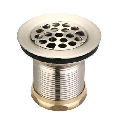 Barclay Bar Sink Drain 2'' with Steel Grid - Brushed Nickel by Barclay