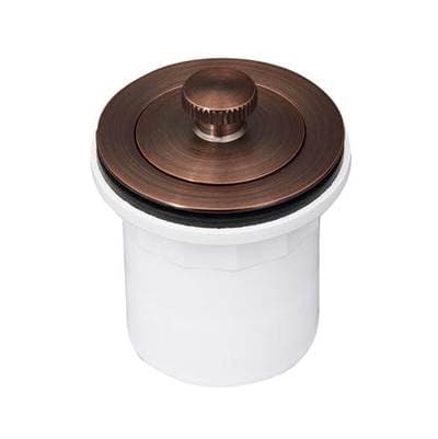 Barclay Bath Tub Drain Lift N Turn W/ 1-1/2'' Flange PVC Adapter, BN - Brushed Nickel by Barclay