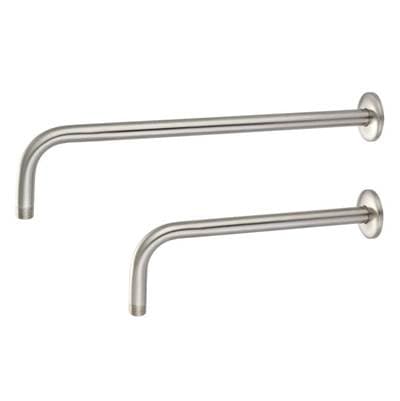 Barclay 17'' Wallmount L Type/brass Tube, Shower Arm W/flange, BN - Brushed Nickel by Barclay