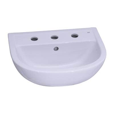 Barclay Compact 545 Ped Lav Basin 6'' Mini Spread - White by Barclay