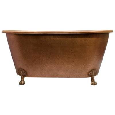 Barclay Panya 68'' Roll Top Copper Tub, Clawfoot PB - Antique Copper by Barclay