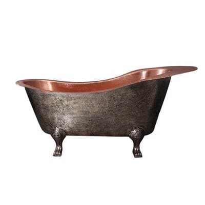 Barclay Naples73'' Slipper Copper,feet Bright Int,noholes,right Of,ac - Antique Copper by Barclay