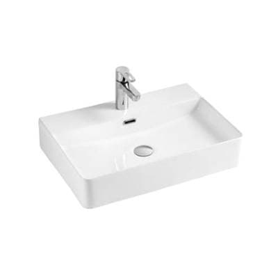Barclay Adolfo 23'' Rectangular,6'' CC Hole, Basin - White by Barclay